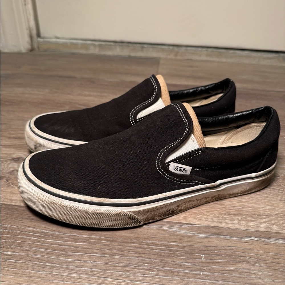 Black Slip- On Vans